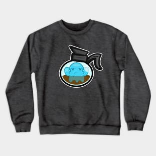 CUTE HALLOWEEN GHOST IN COFFEE POT Crewneck Sweatshirt